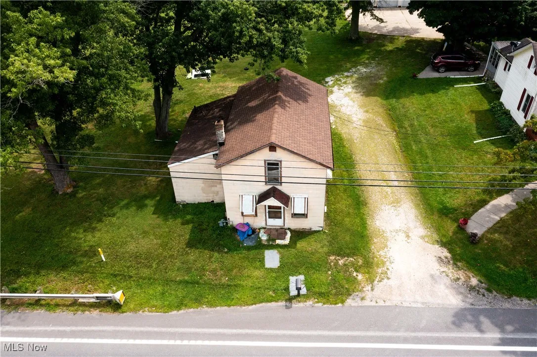 View from above of property