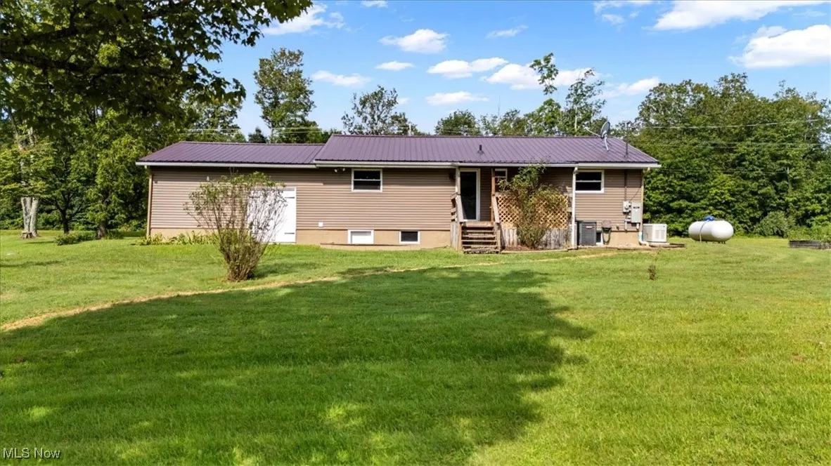 Access to the basement is from the exterior of the home