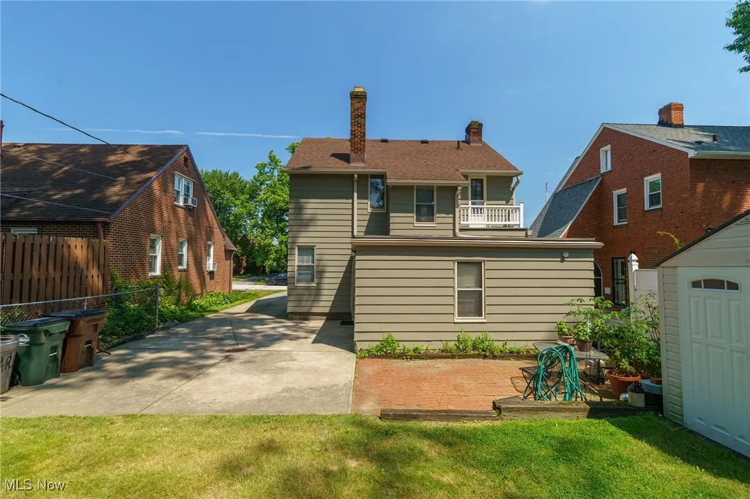 Rear view of this fantastic home