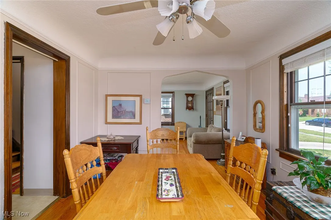 Dining room open to the living room and convenient access to the kitchen