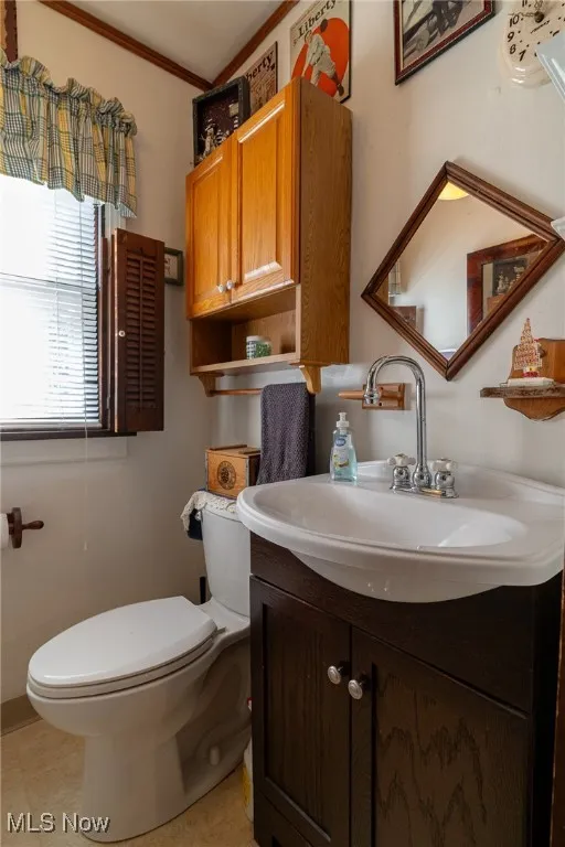 convenient half bath on the first floor