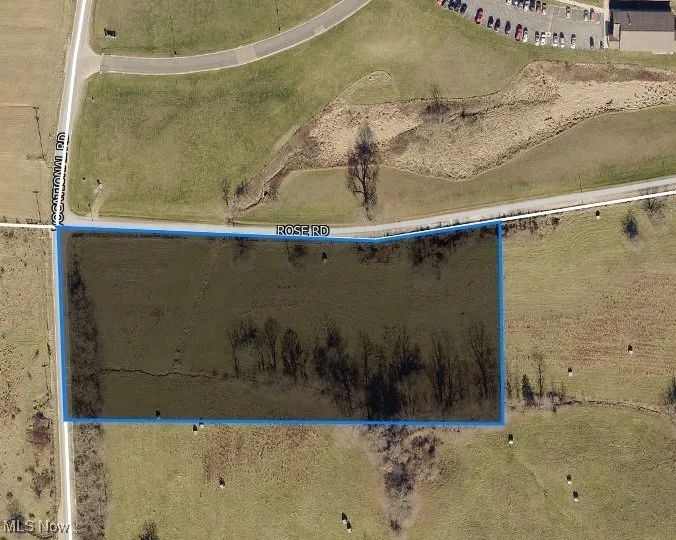 Aerial view of property's location featuring property boundaries highlighted