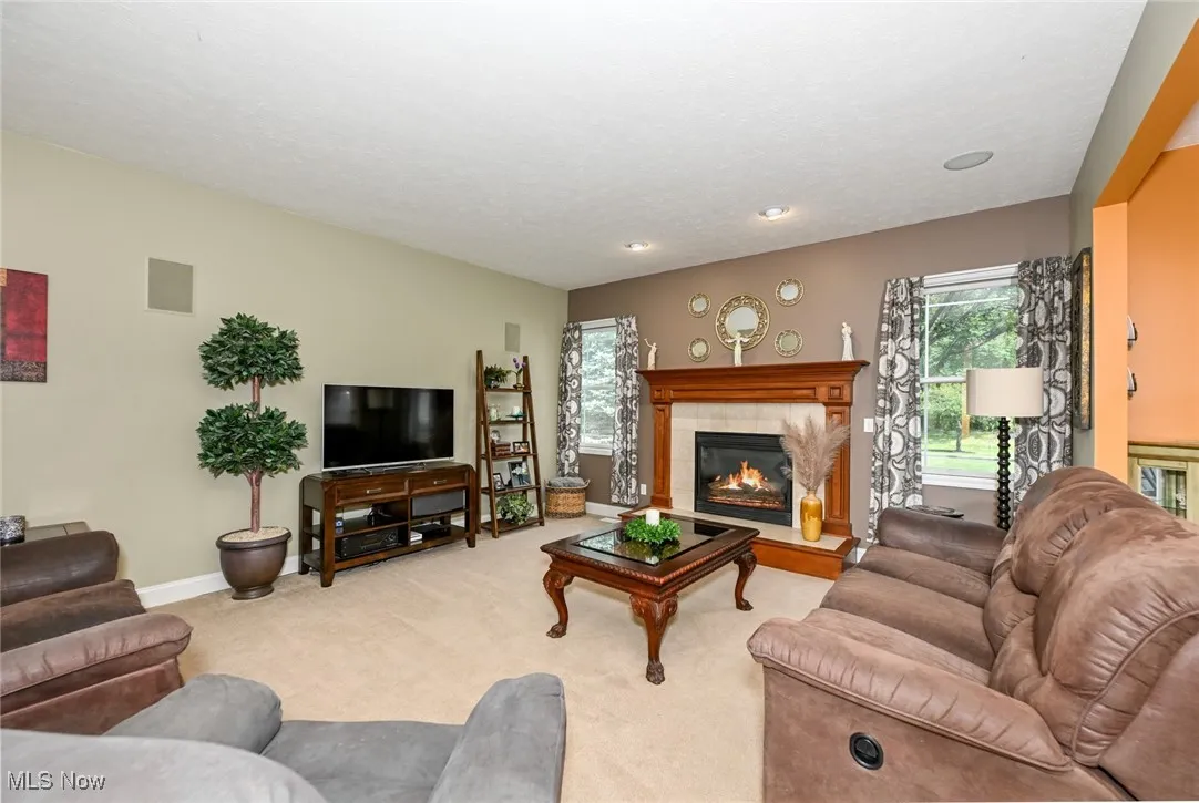 Family Room with gas Fireplace