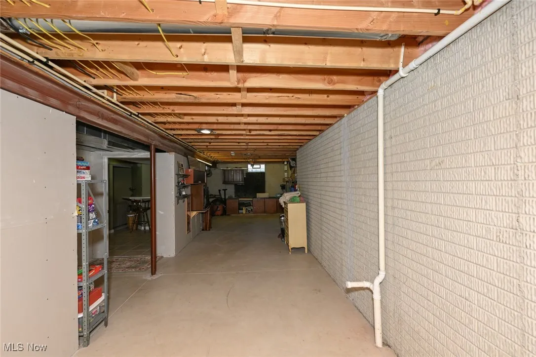 Basement is plumbed for another bathroom