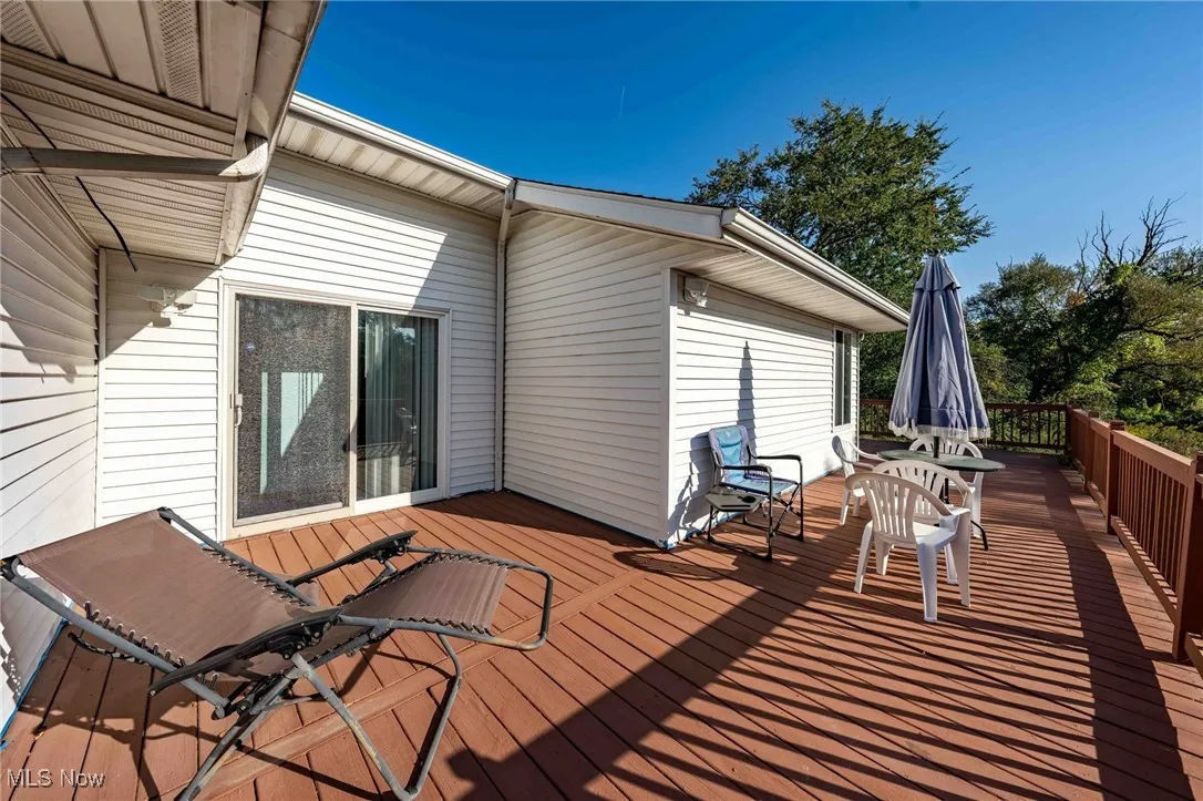 View of wooden terrace