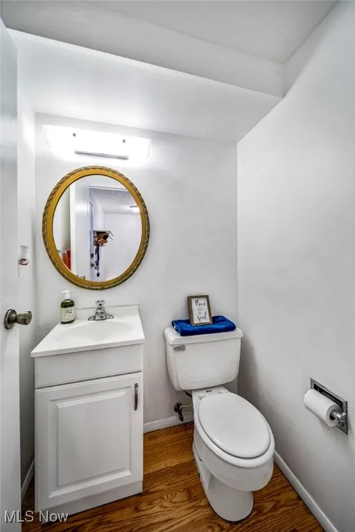 half bath off of kitchen