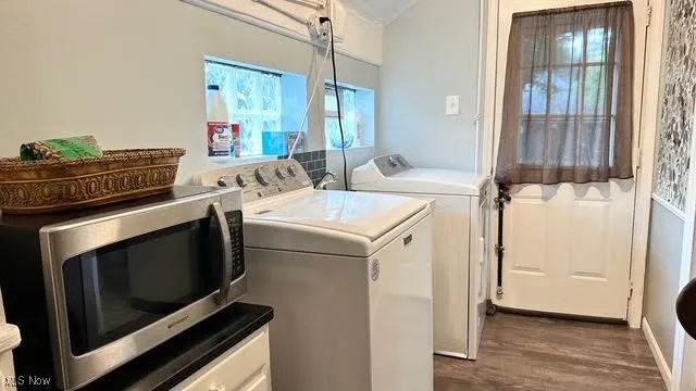 Laundry area featuring washer and dryer