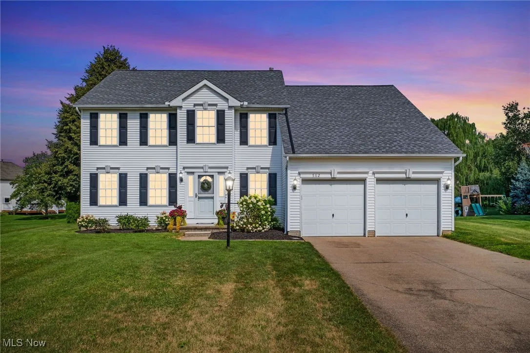 twilight photo of home