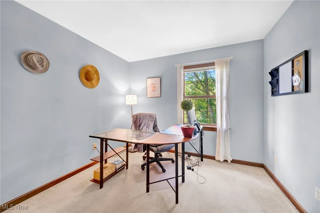 Bedroom 5 is currently being used as a private office.