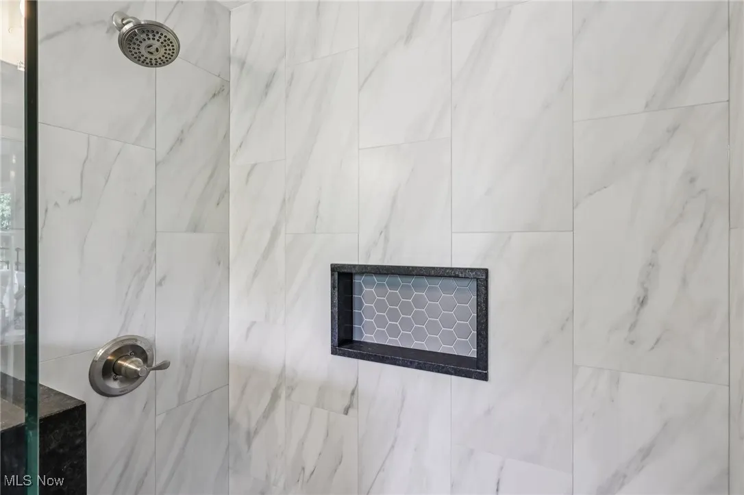 Custom tiled shower
