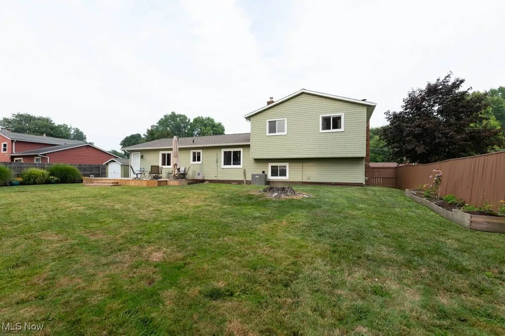 Rear view of house