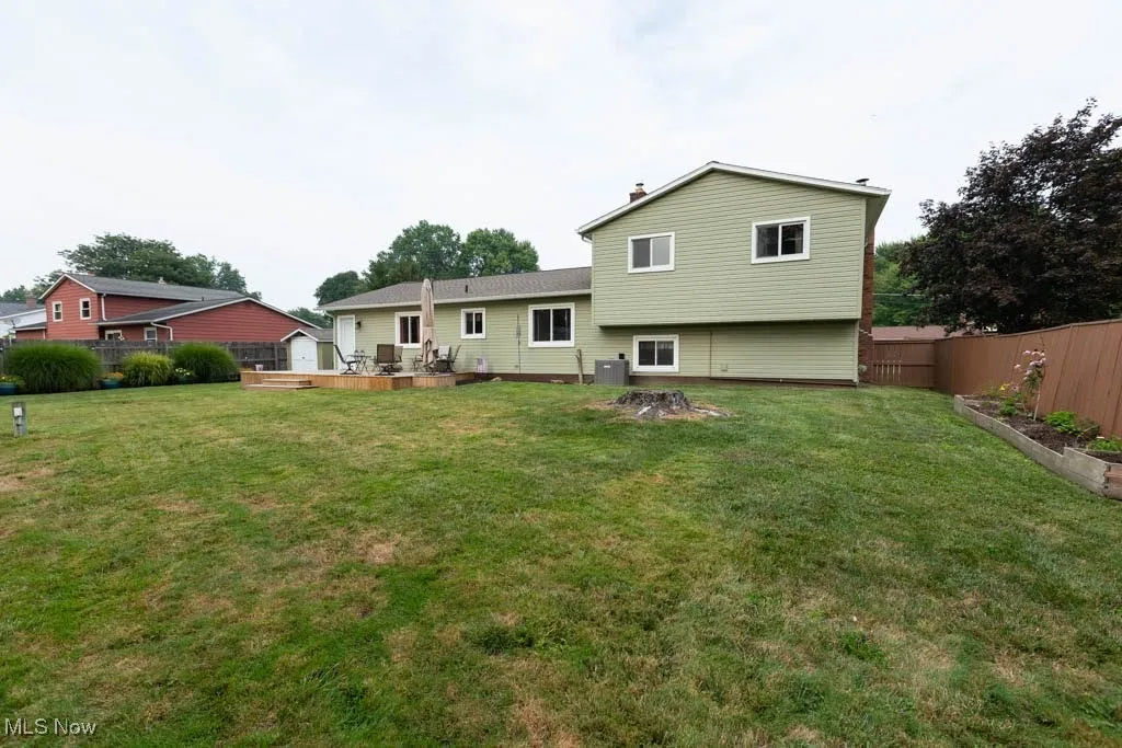 Rear view of property