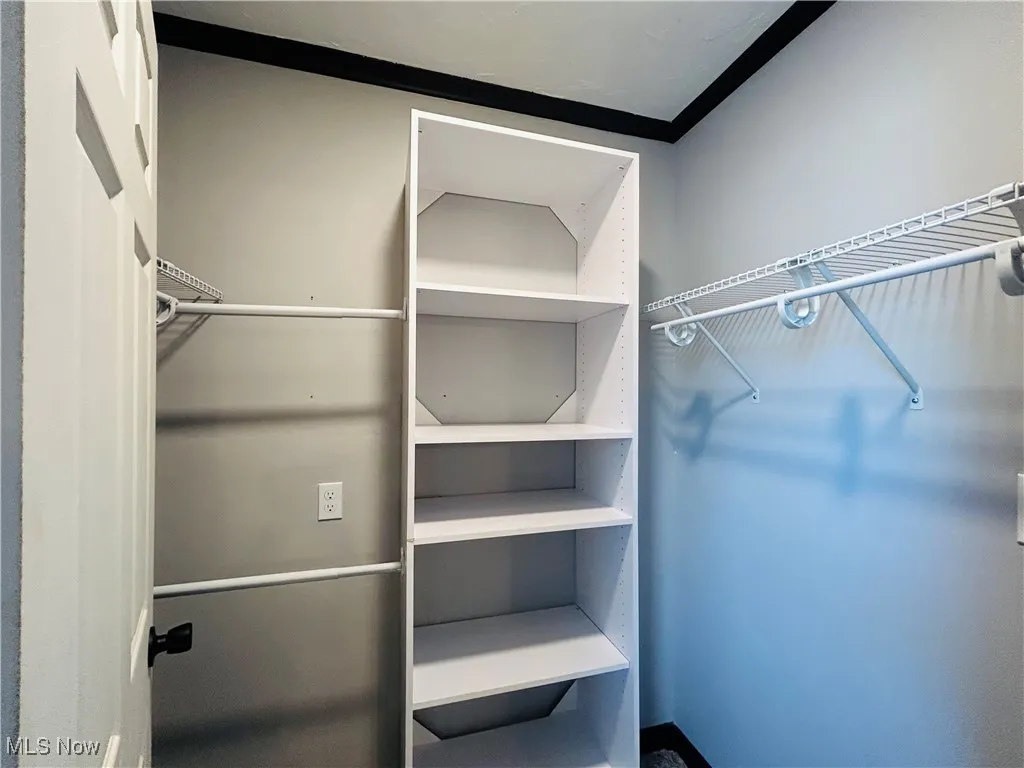 View of spacious closet, Additional living suite.