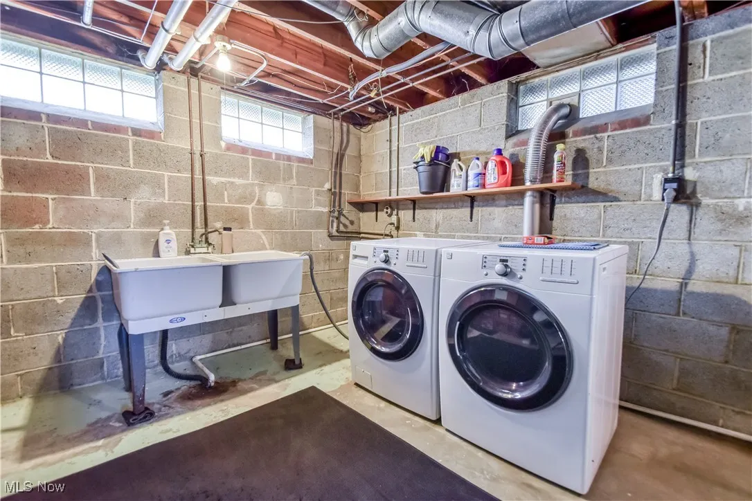 Laundry area featuring washer and dryer