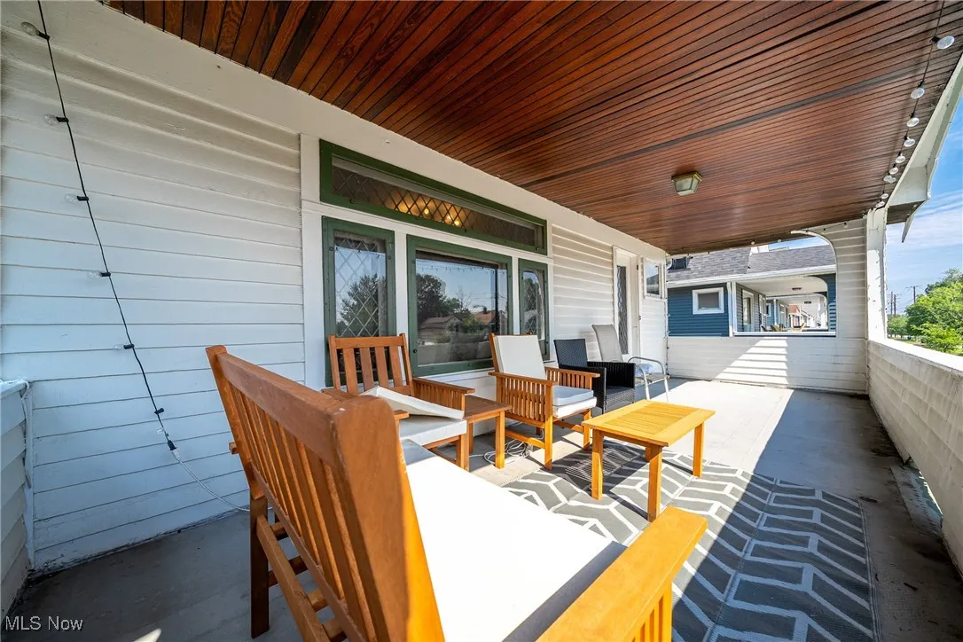 View of patio with outdoor lounge area