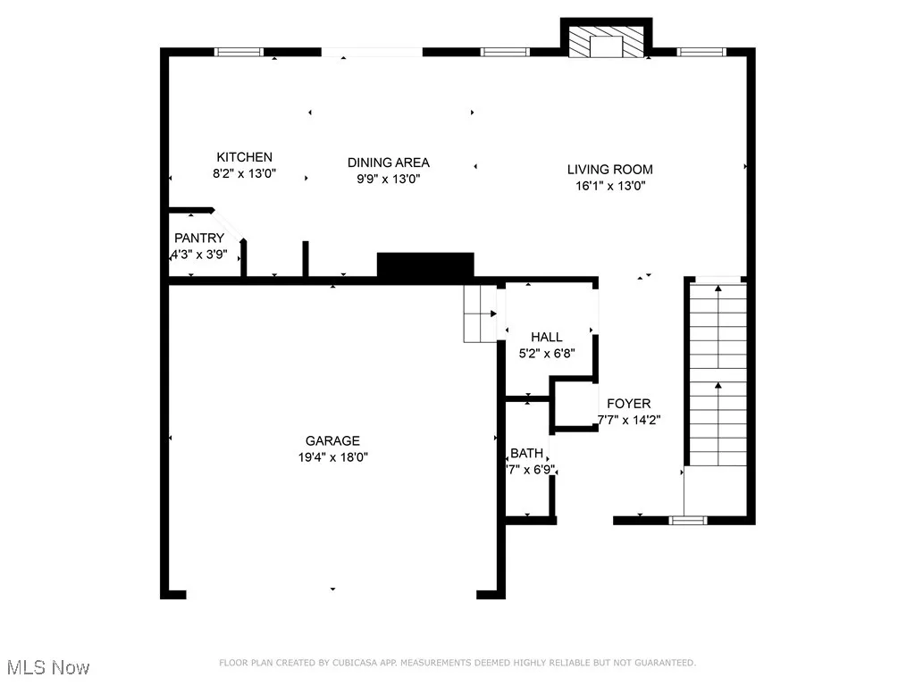 Main level floor plan