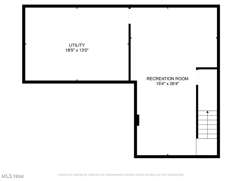 Lower level floor plan
