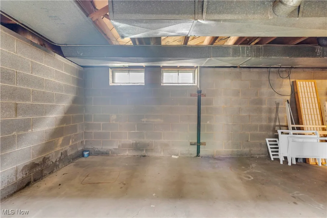 Below grade area with a sink