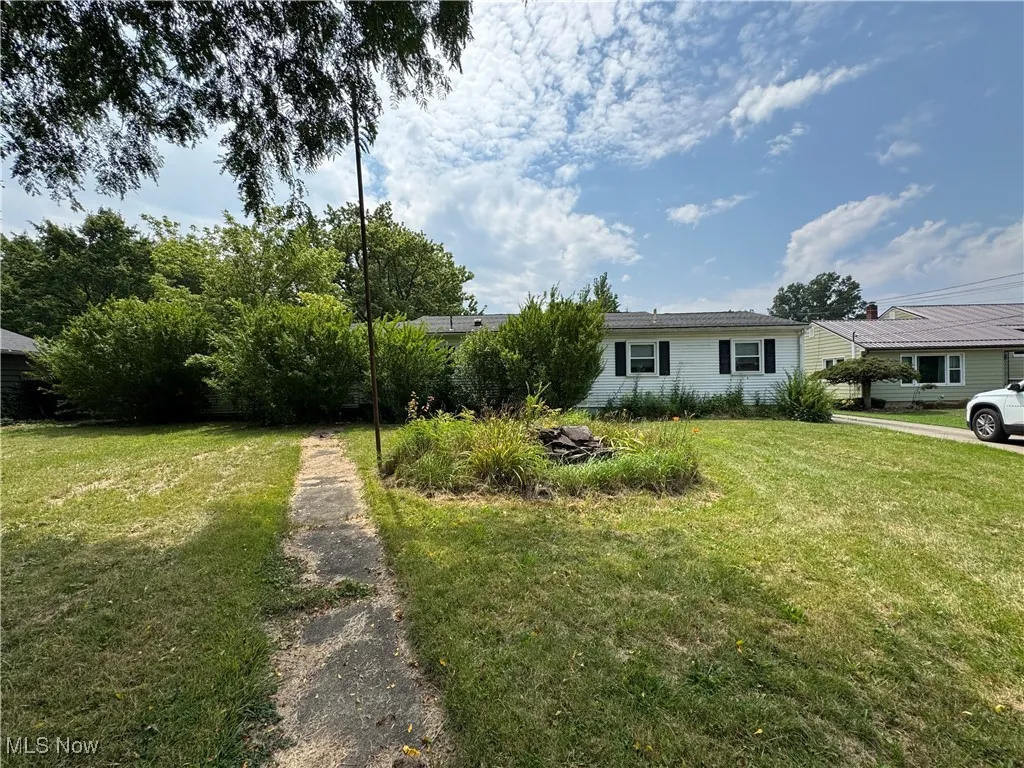 View of grassy yard