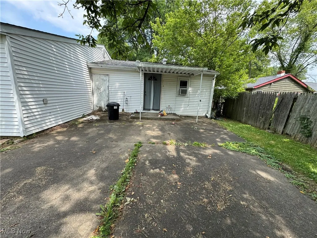 Rear view of property