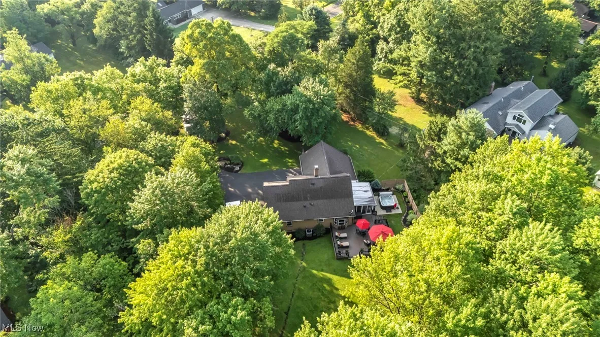 View from above of property