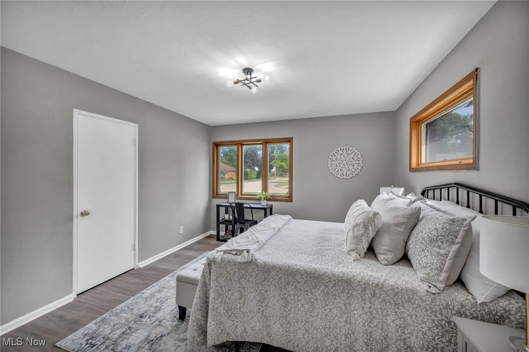 Bedroom featuring wood finished floors