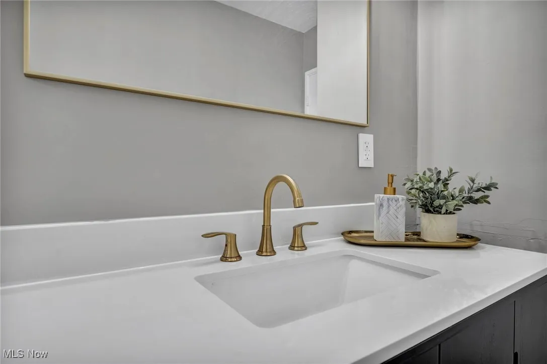 Bathroom view of vanity