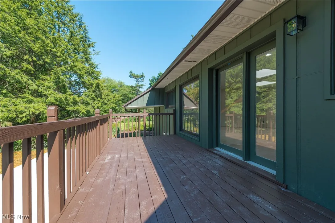 View of deck