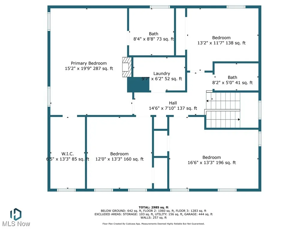 View of property floor plan upstairs