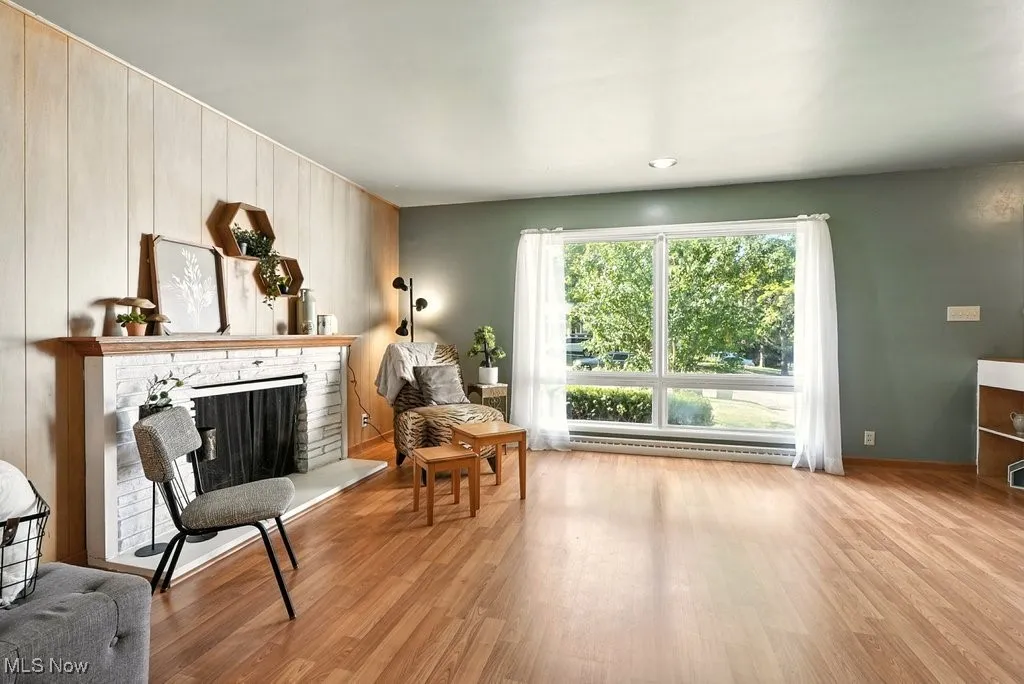 Living room view from dining area