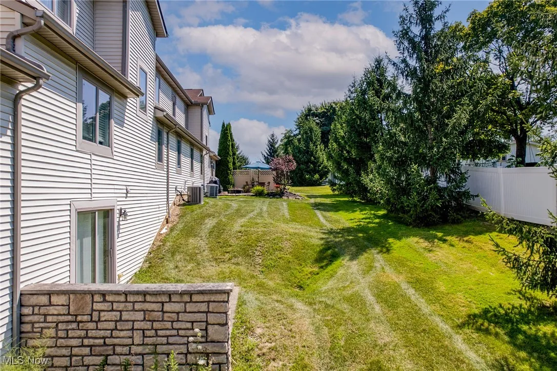 back yard area