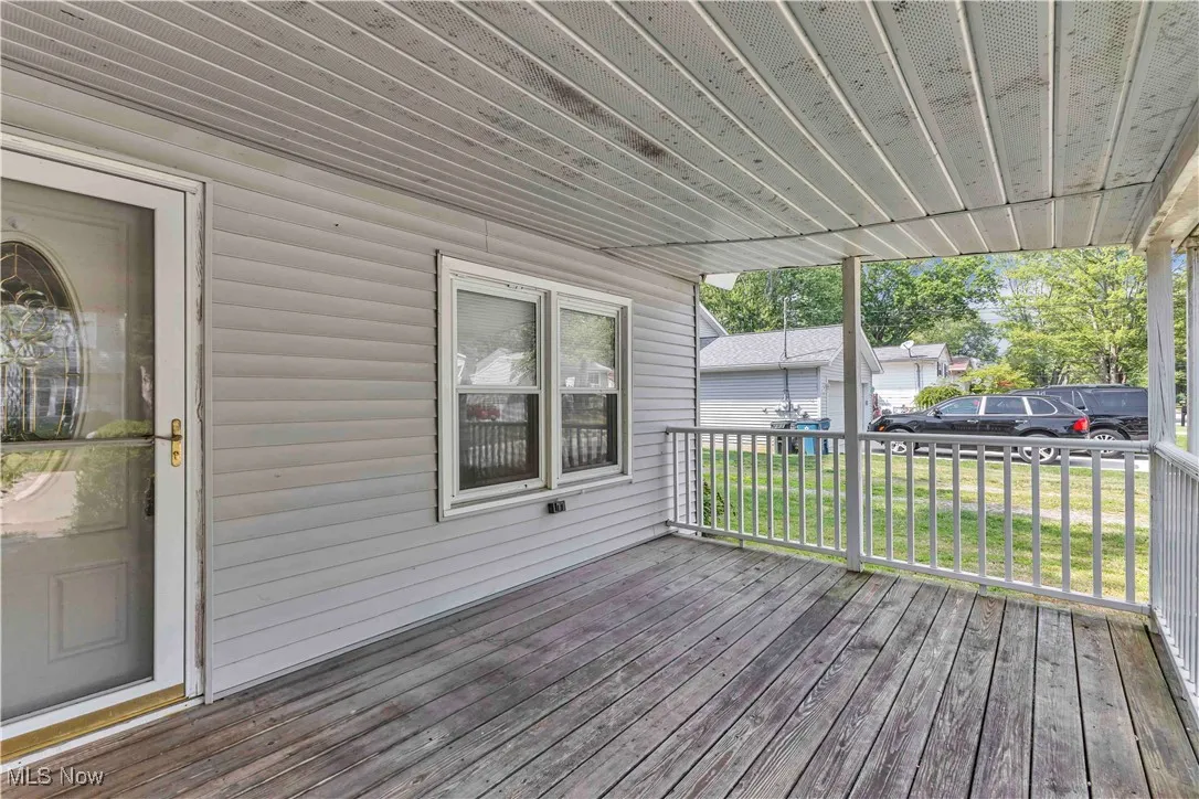 Deck with a lawn