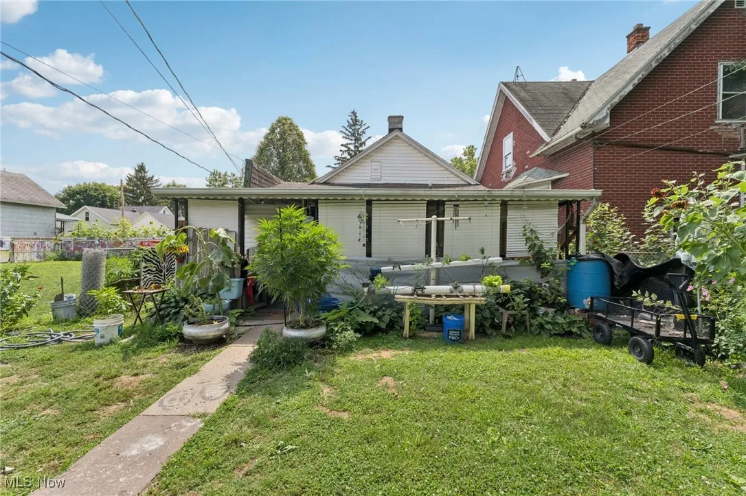 Rear view of house