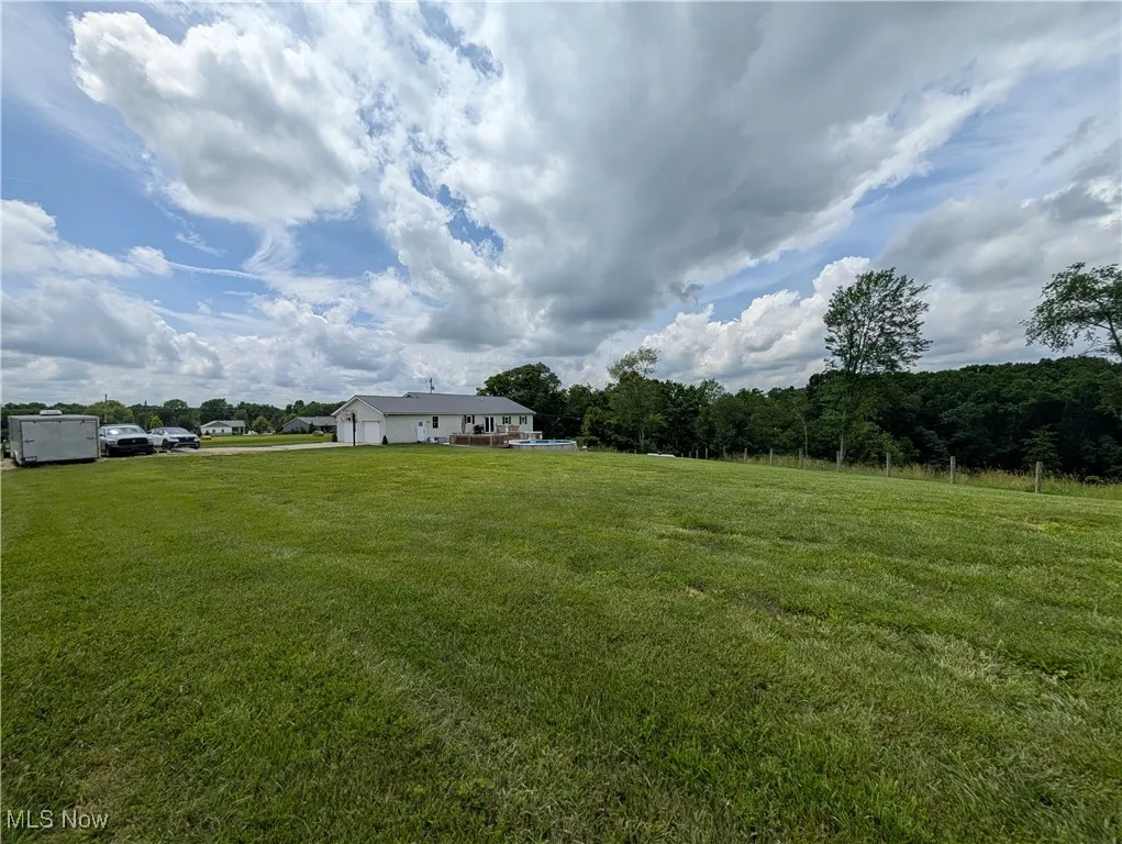 View of grassy yard