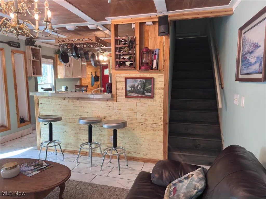 Bar with stairs