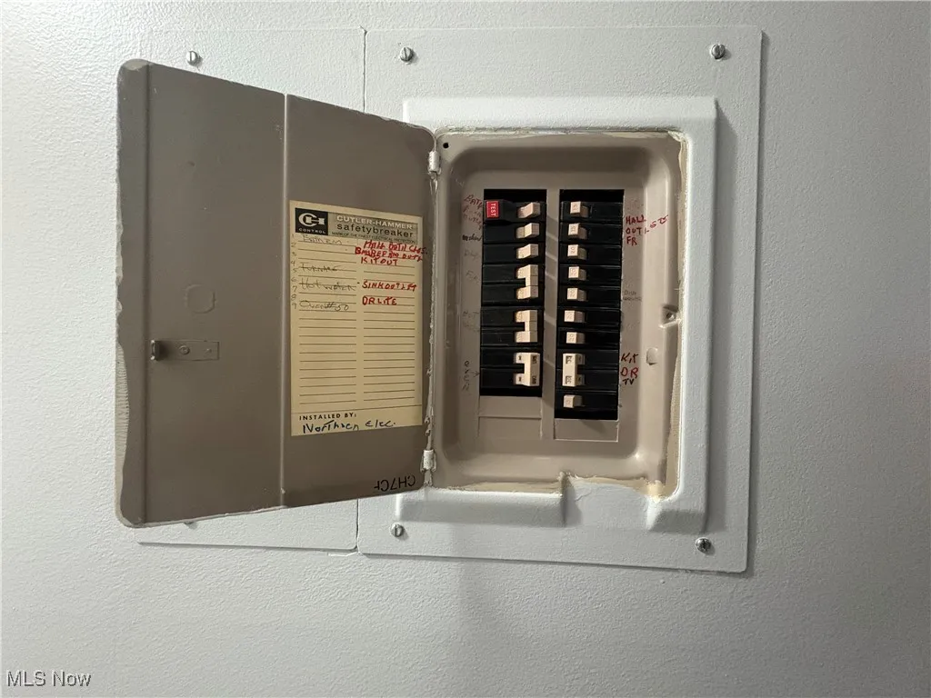 Utility room featuring electric panel