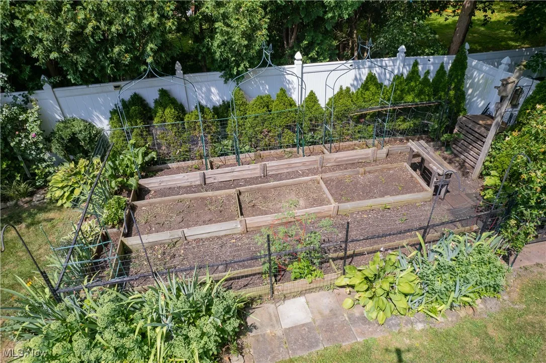 Raised flower beds