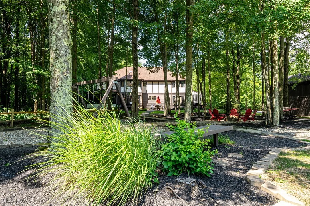 View of yard looking back towards the home