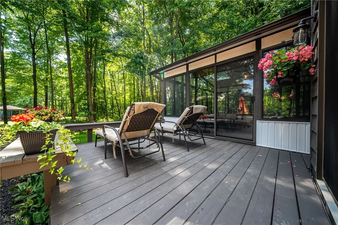Deck #2 has access from the both the sunroom and the office