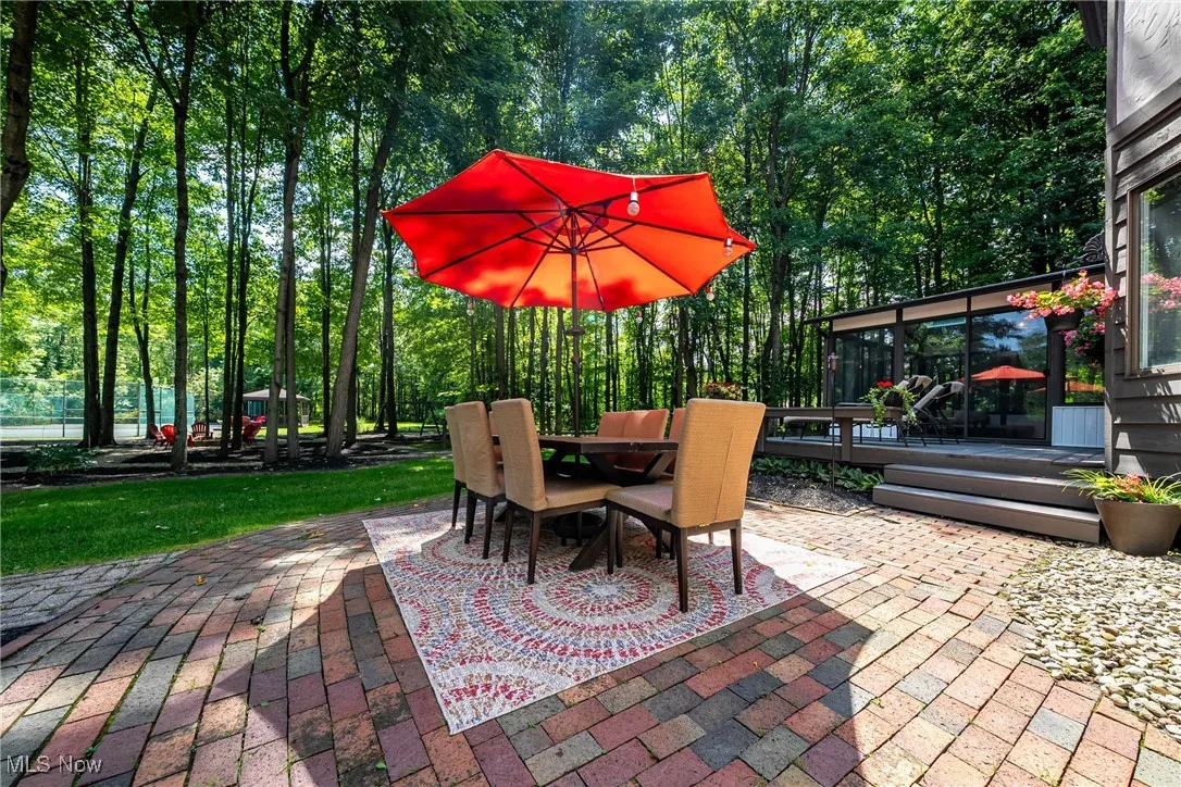 View of patio / terrace featuring is great for entertain accessible from decks #1 & 2.
