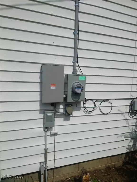 Exterior view of electric meter