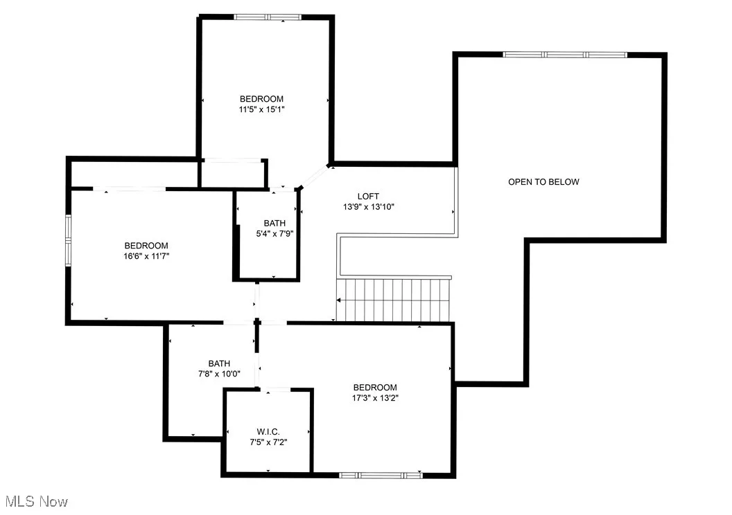 View of 2nd floor plan
