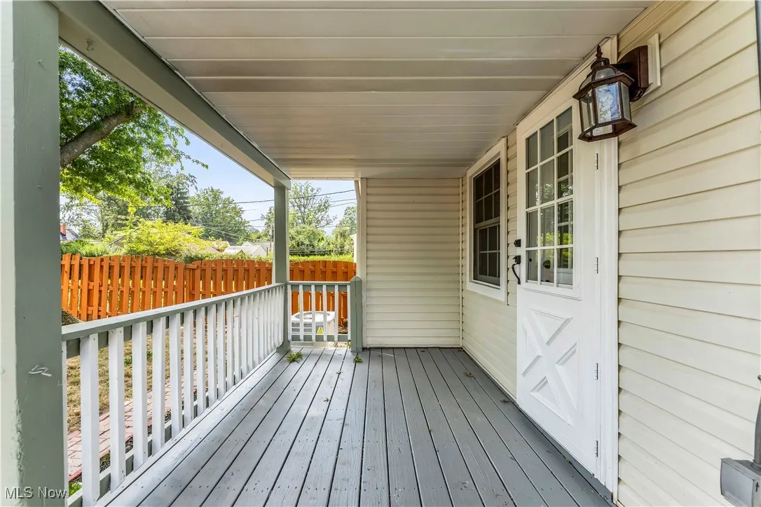 View of wooden porch