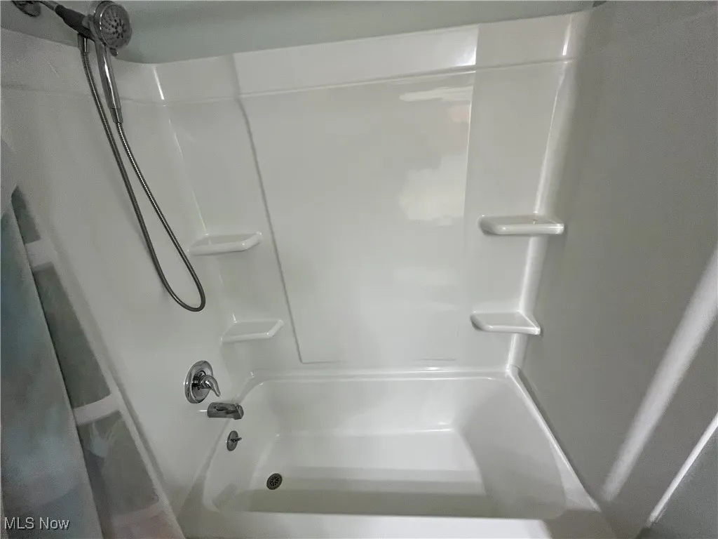 Full bath with new shower.