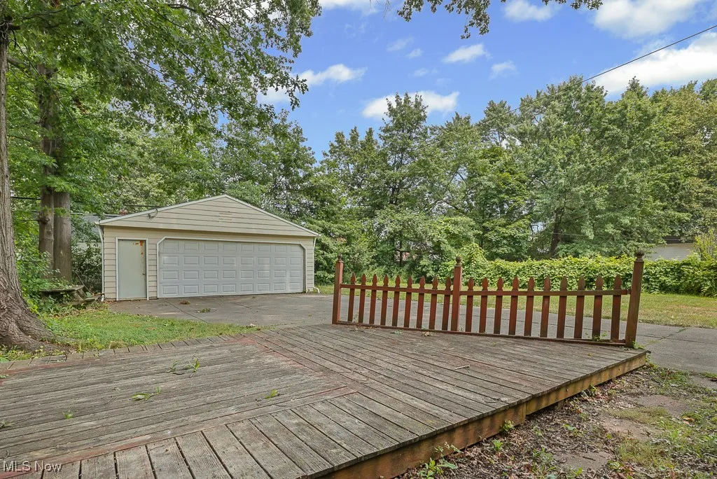 Wooden deck
