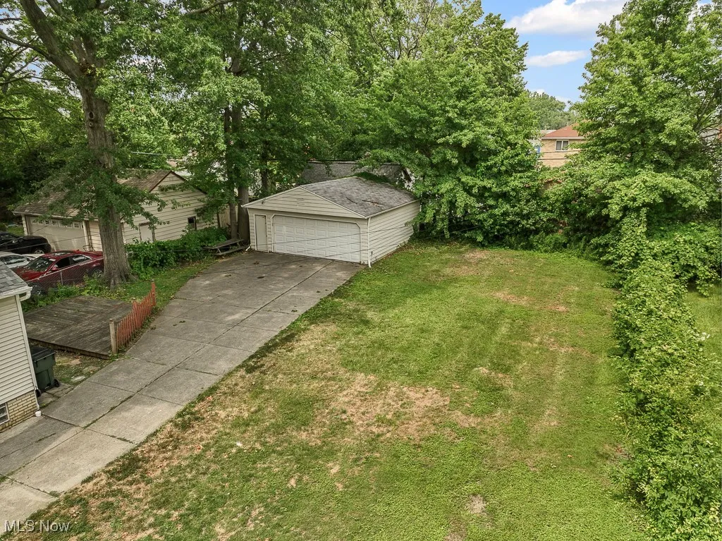 Aerial view of 1 of 2 vacant lots