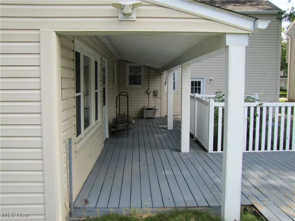 View of deck