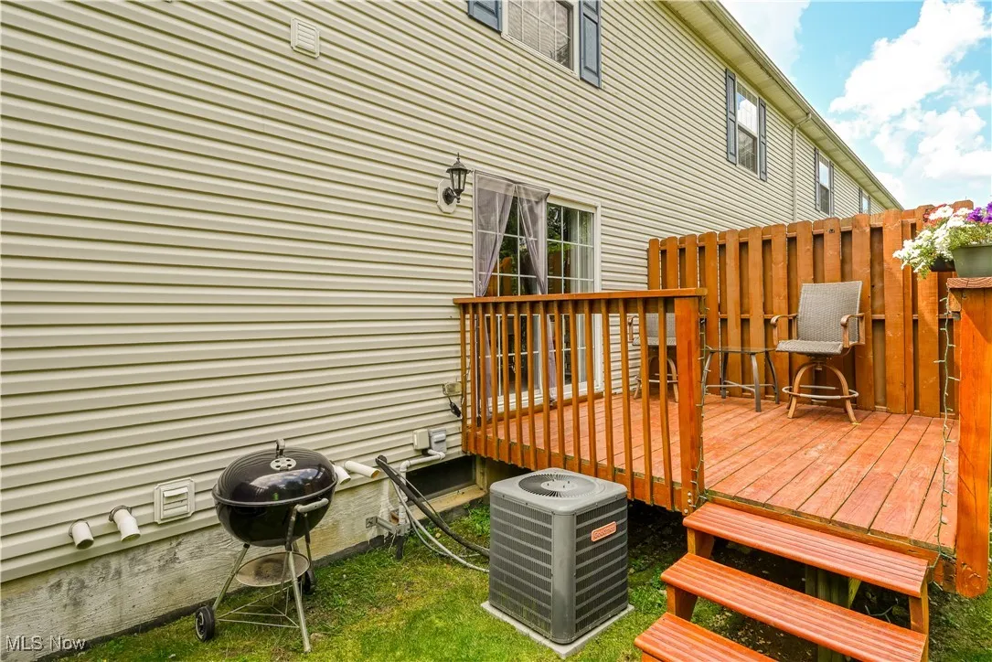 Deck with grilling area