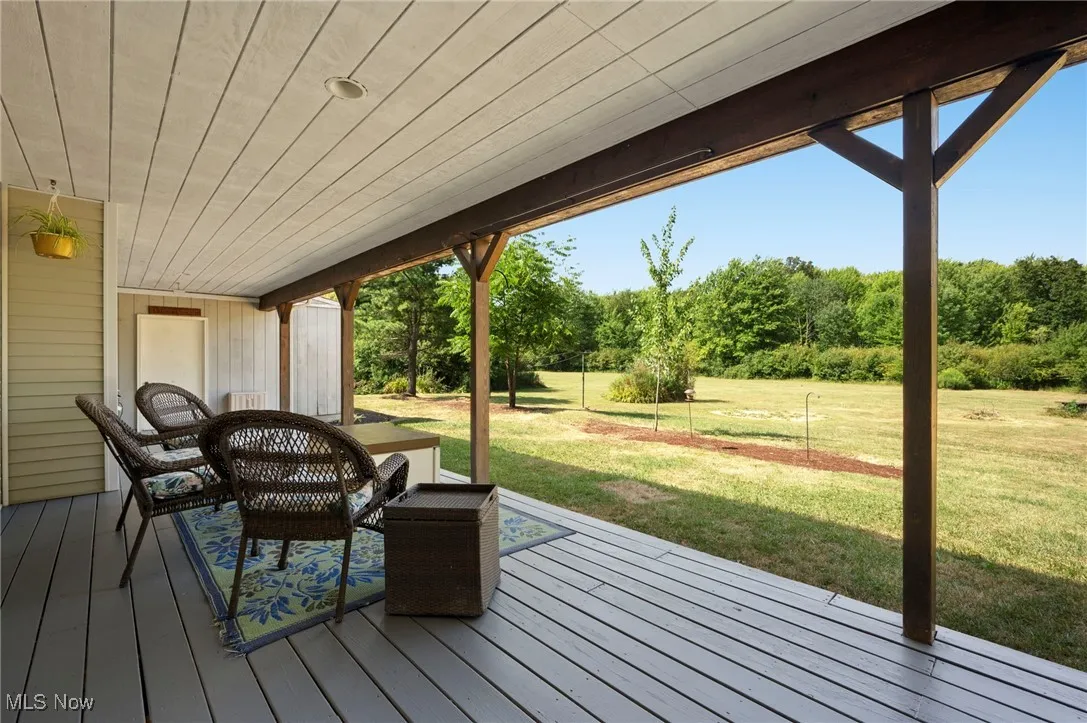 Covered back porch