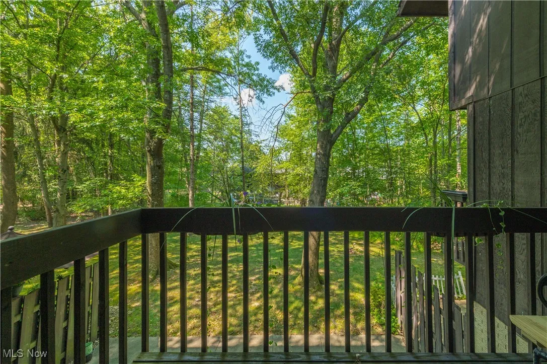 Gate featuring a balcony
